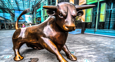 Birmingham bull statue in The Bull Ring