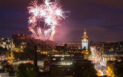 Hogmanay fireworks