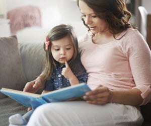 Reading to children at The Edinburgh Storytelling Festival