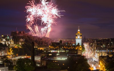 Hogmanay fireworks