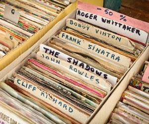 Vinyl for sale at independent shops