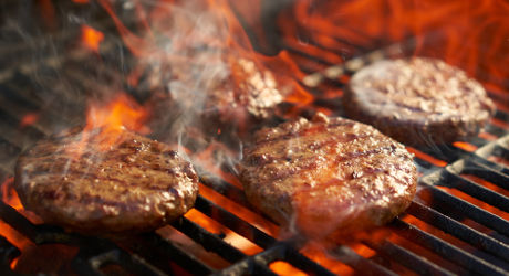 Flame grilled burgers