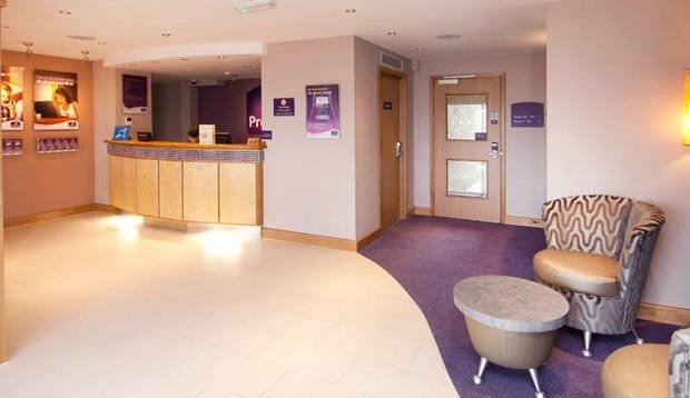 Reception at Premier Inn Hotel Camborne