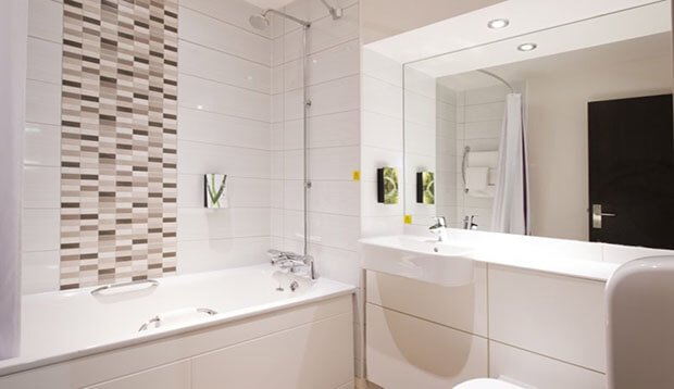 Bathroom at Premier Inn Catterick Garrison