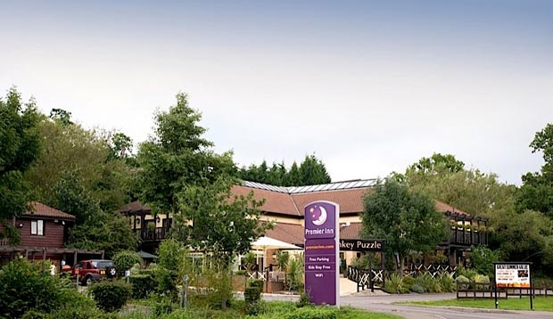 Exterior of Premier Inn Chessington hotel
