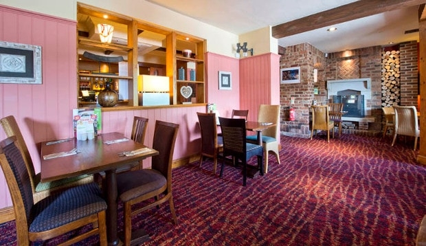Inside Table Table restaurant at Premier Inn Hotel Christchurch West