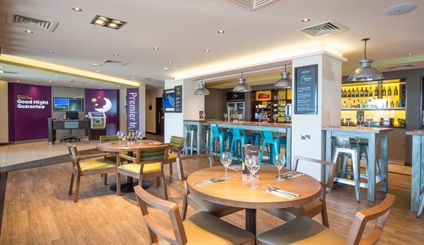 Restaurant area at Premier Inn Clacton-On-Sea (Seafront)