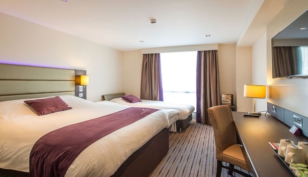 Bedroom at Premier Inn Clacton-On-Sea (Seafront)