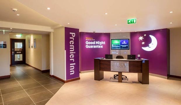 Reception at Premier Inn Cleethorpes