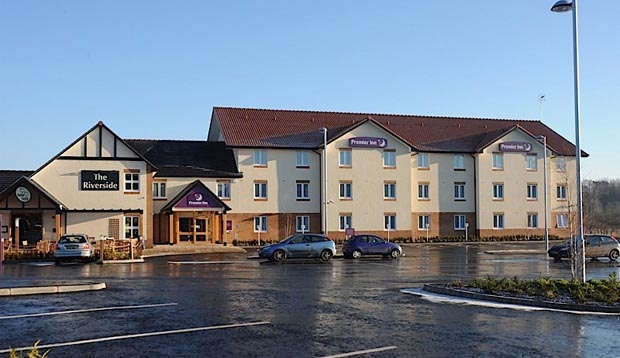 Free car parking outside Premier Inn Coleraine hotel
