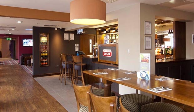 Restaurant at Premier Inn Coventry hotel