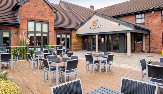 Exterior of Beefeater restaurant at Premier Inn Crewe West hotel