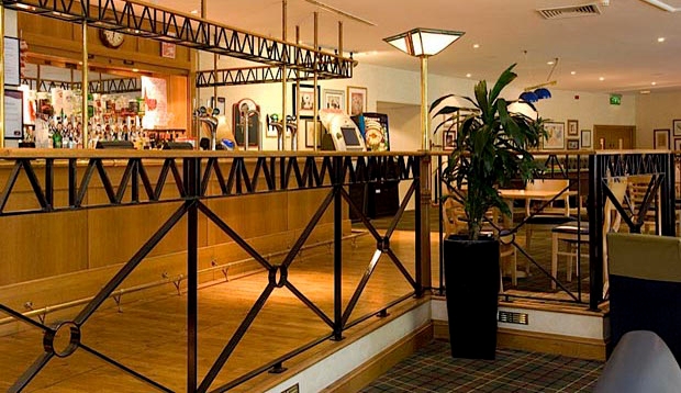 Bar area at Premier Inn Cardiff North
