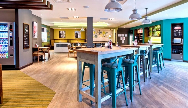 Bar area at Premier Inn Darlington Town Centre