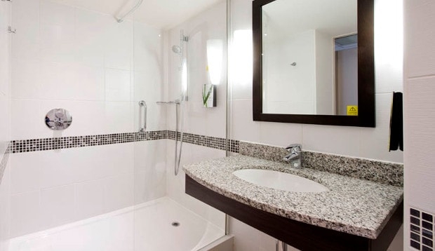 Bathroom at Premier Inn Derby City Centre (Riverlights)