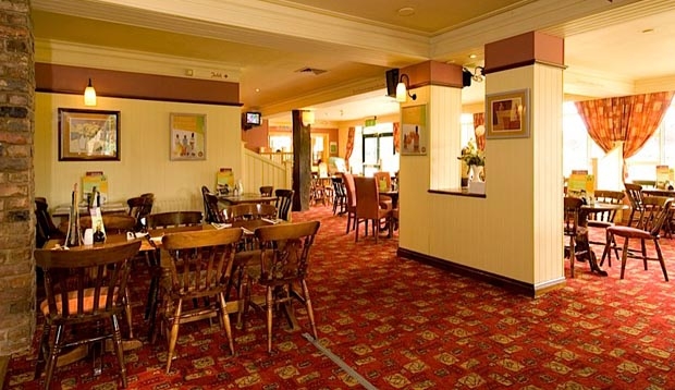 Restaurant area at Premier Inn Doncaster Central East