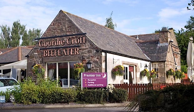 Restaurant exterior at Premier Inn Dundee West