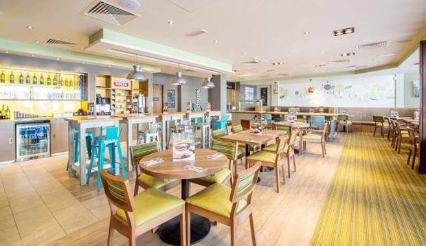 Inside restaurant at Premier Inn Eastbourne Town Centre