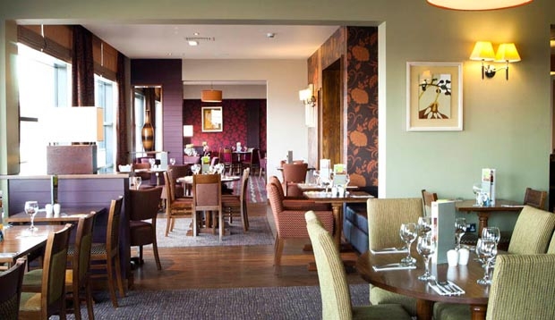 Restaurant area at Premier Inn Edinburgh Park (The Gyle)