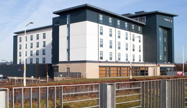 Exterior of Premier Inn Edinburgh Park (The Gyle)