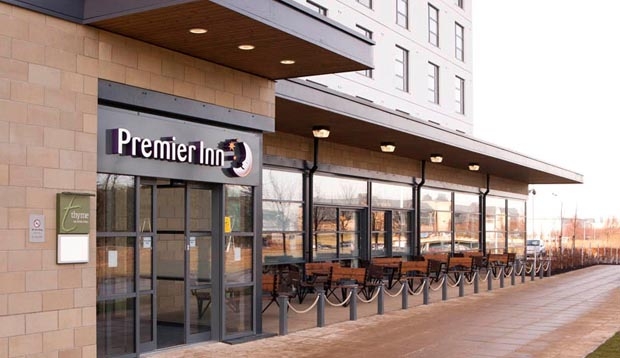 Exterior of Premier Inn Edinburgh Park (The Gyle)
