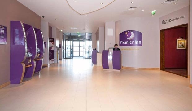 Reception at Premier Inn Edinburgh Park (The Gyle)