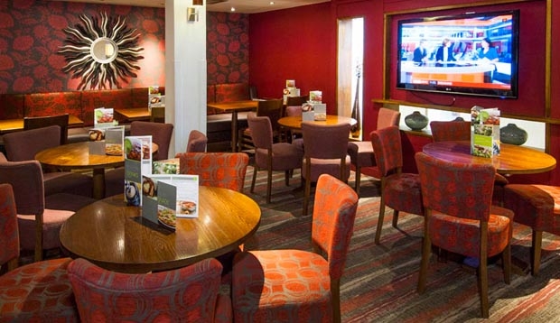 Restaurant area at Premier Inn London Gatwick Airport (A23 Airport Way)
