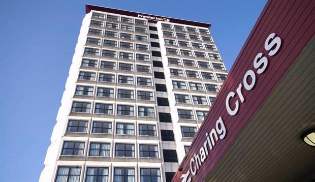 Exterior of Premier Inn Glasgow City Centre (Charing Cross)