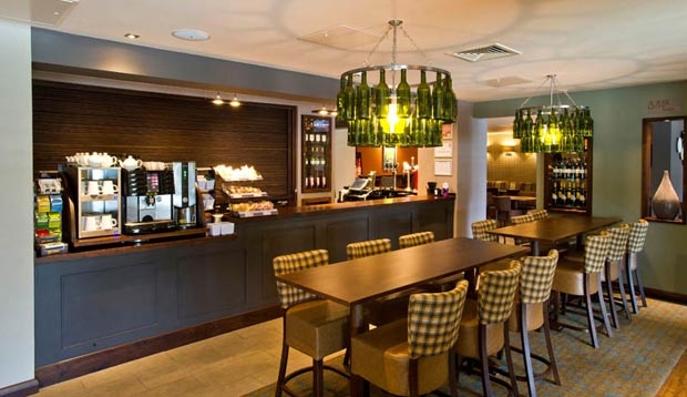 Bar area at Premier Inn Glasgow Pacific Quay (SECC)