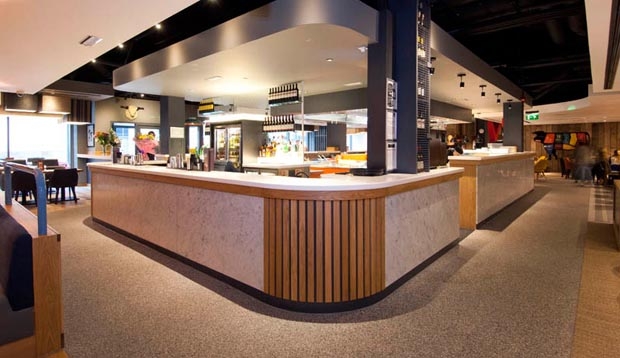 Bar area at Premier Inn Halifax Town Centre