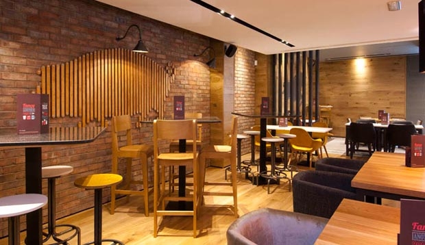 Restaurant area at Premier Inn Halifax Town Centre