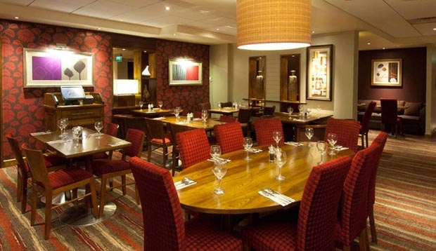 Restaurant area at Premier Inn London Heathrow Airport (Bath Road)