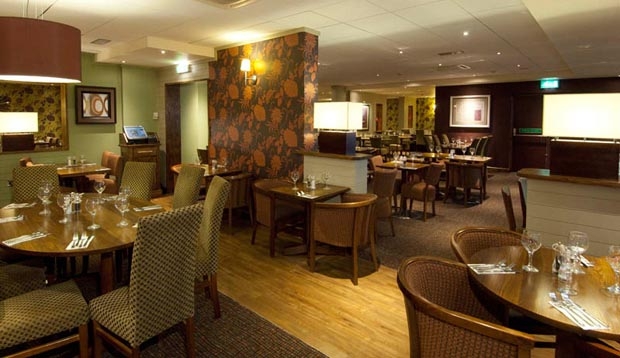 Restaurant area at Premier Inn London Heathrow Airport (Bath Road)