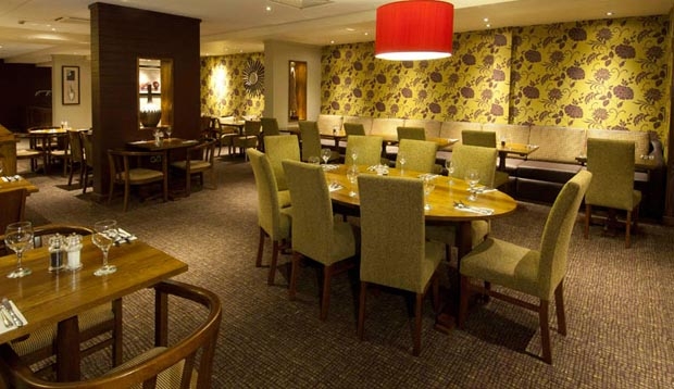 Restaurant area at Premier Inn London Heathrow Airport (Bath Road)