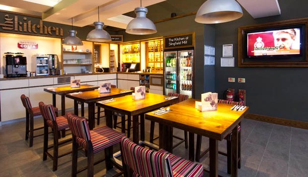 Bar area at Premier Inn Kidderminster