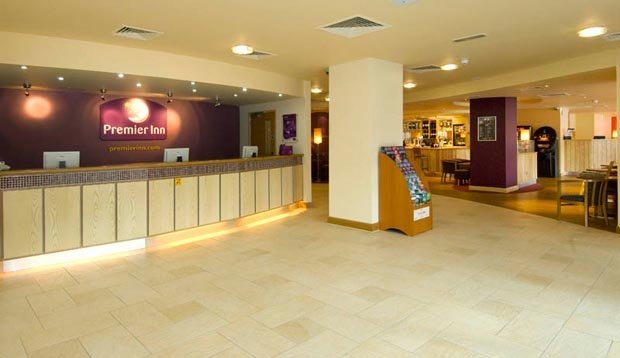 Reception at Premier Inn Leicester City Centre