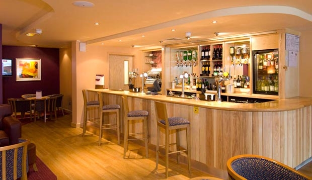 Bar area at Premier Inn Leicester City Centre