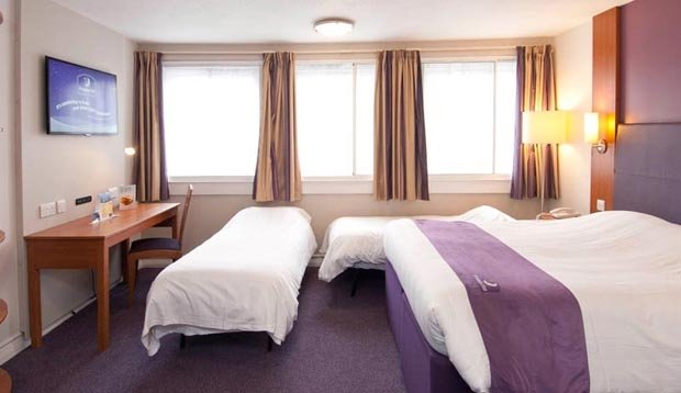 Double room at Premier Inn London Euston hotel