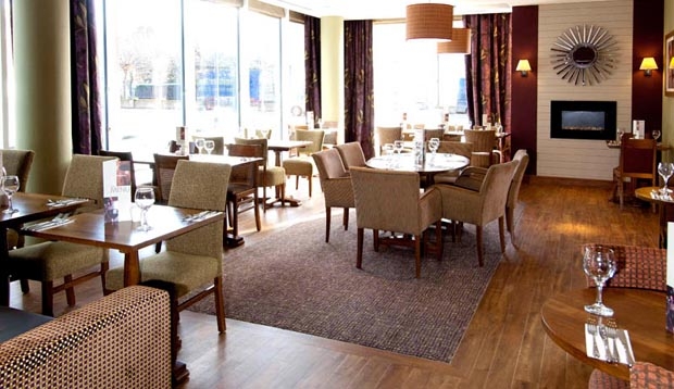 Restaurant area at Premier Inn London Greenwich