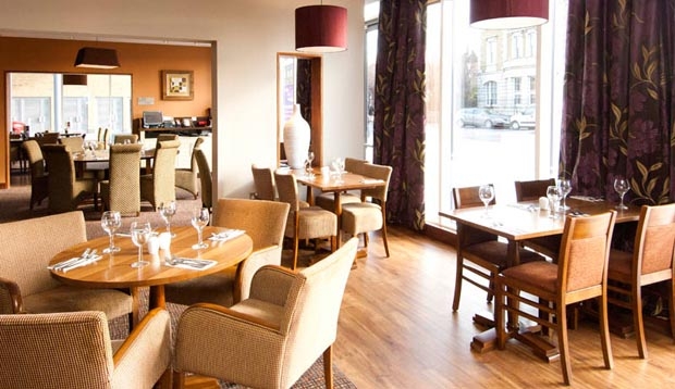 Restaurant area at Premier Inn London Greenwich
