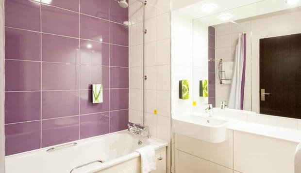 Bathroom at Premier Inn London Hackney hotel