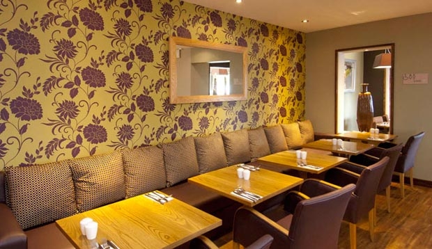 Restaurant area at Premier Inn London Hanger Lane