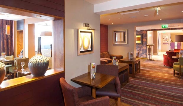 Restaurant area at Premier Inn London Angel Islington hotel