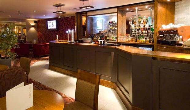 Bar area at Premier Inn London Kensington (Earls Court)