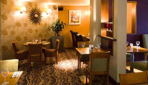 Restaurant area at Premier Inn London Kensington (Earls Court)