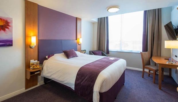 Double room at Premier Inn London St Pancras hotel