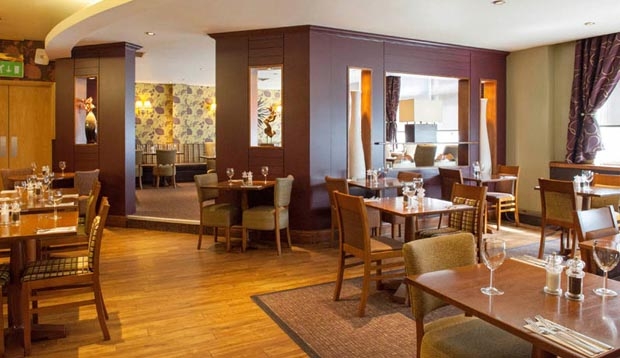 Restaurant area at Premier Inn London Tower Bridge hotel