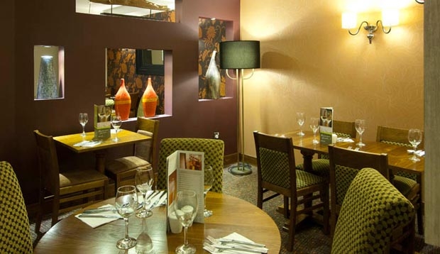Restaurant area at Premier Inn London Waterloo (Westminster Bridge) hotel
