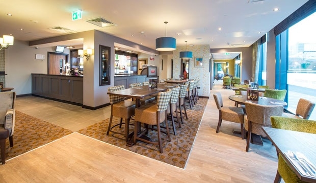 Inside restaurant at Premier Inn Maidenhead Town Centre hotel