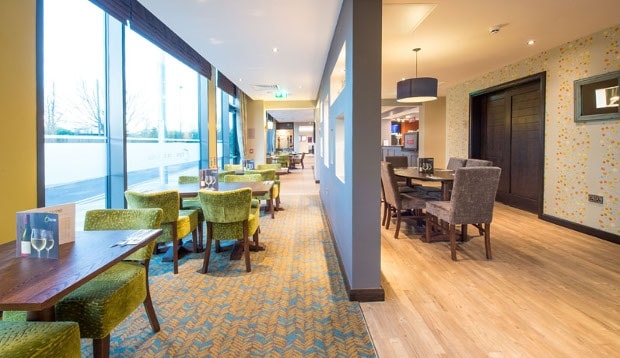 Inside restaurant at Premier Inn Maidenhead Town Centre hotel